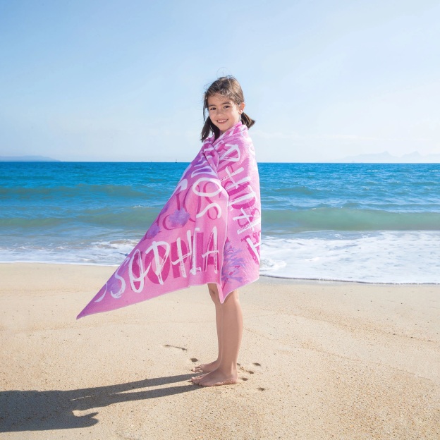 Personalized Lovely Kid Towel for Summer & Beach | CWTowel137