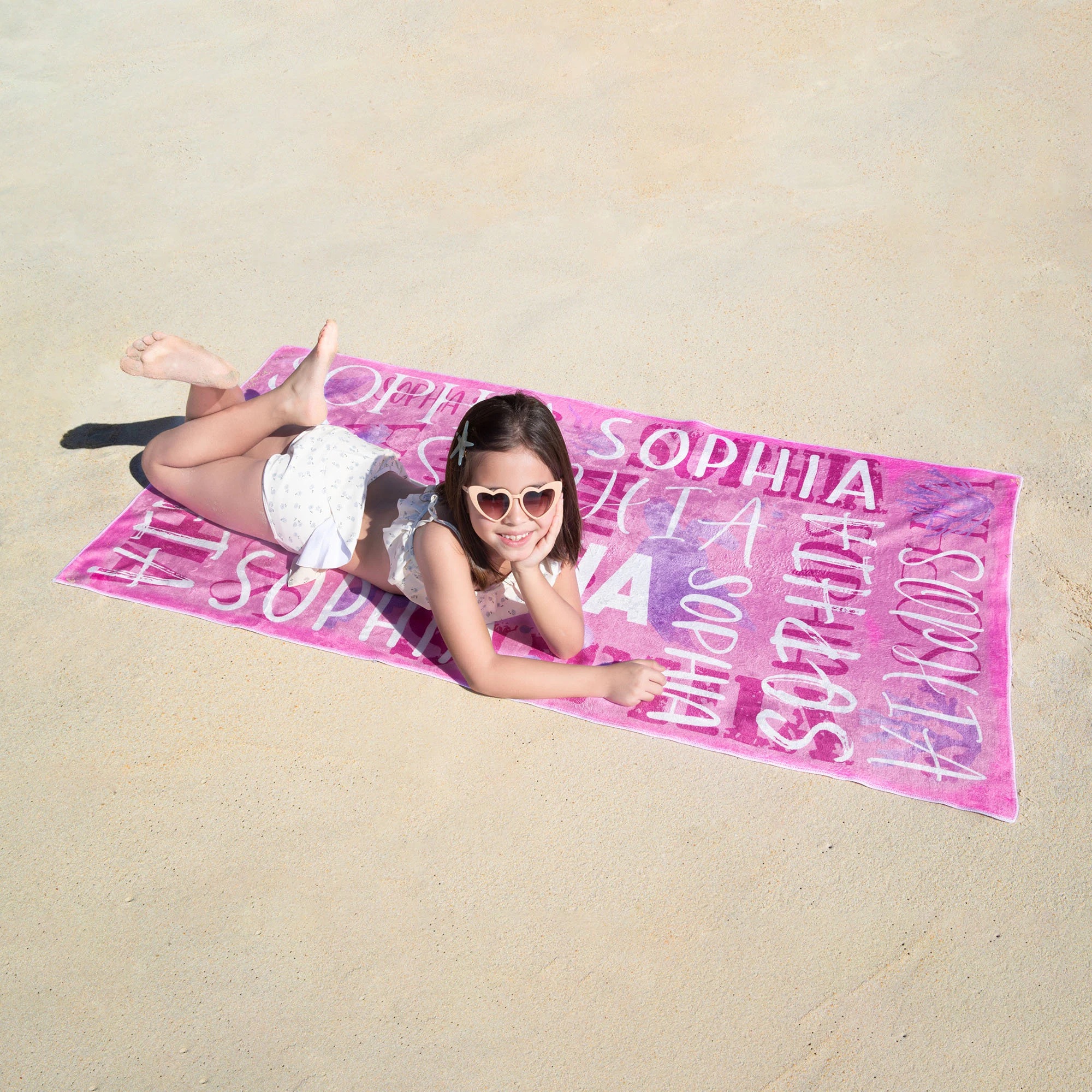 Personalized Lovely Kid Towel for Summer & Beach | CWTowel137
