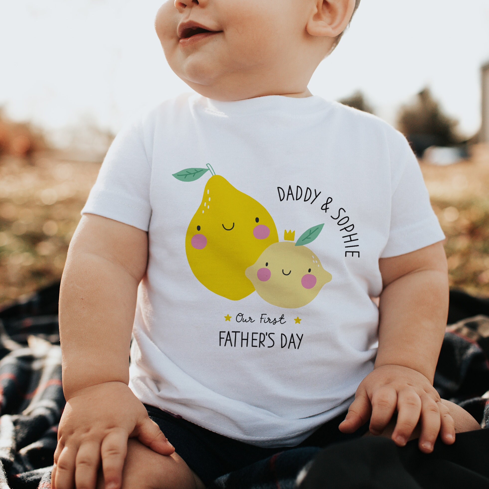 Personalized First Father's Day Daddy and Baby Outfit | CWFamily69