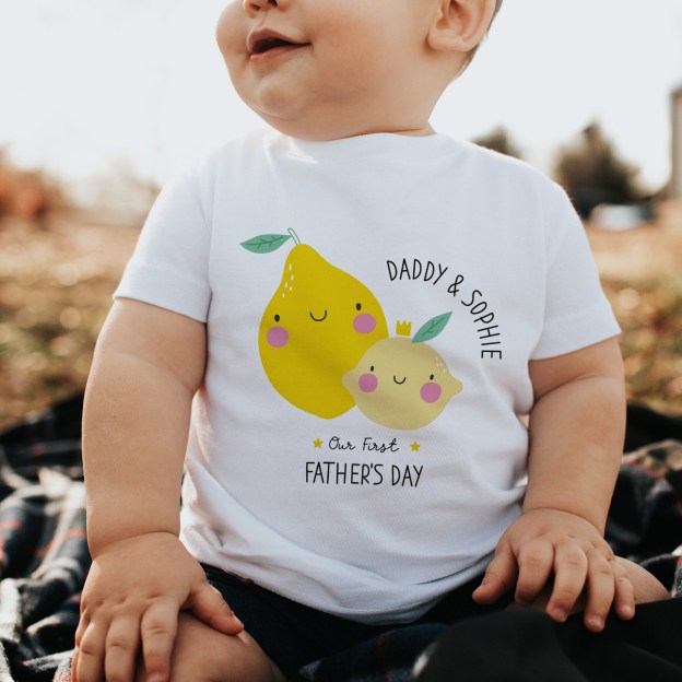 Personalized First Father's Day Daddy and Baby Outfit | CWFamily69