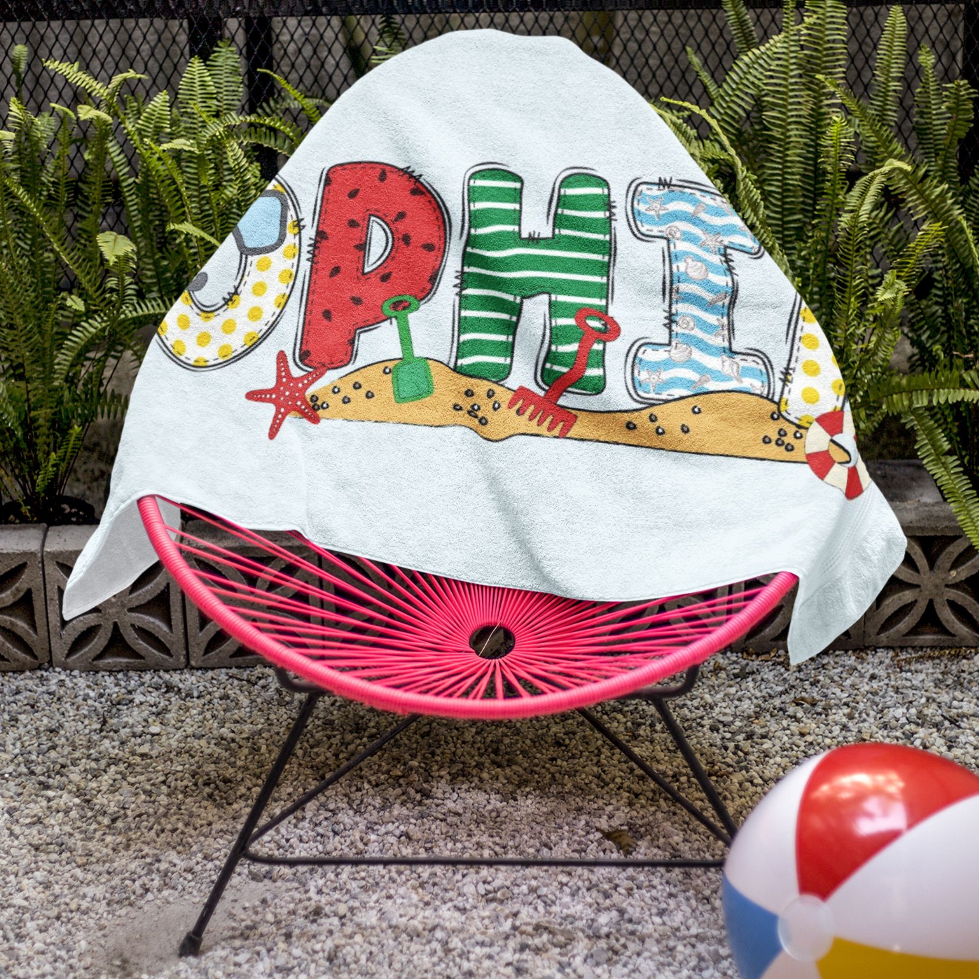 Personalized Lovely Kid Towel for Summer & Beach | CWTowel195