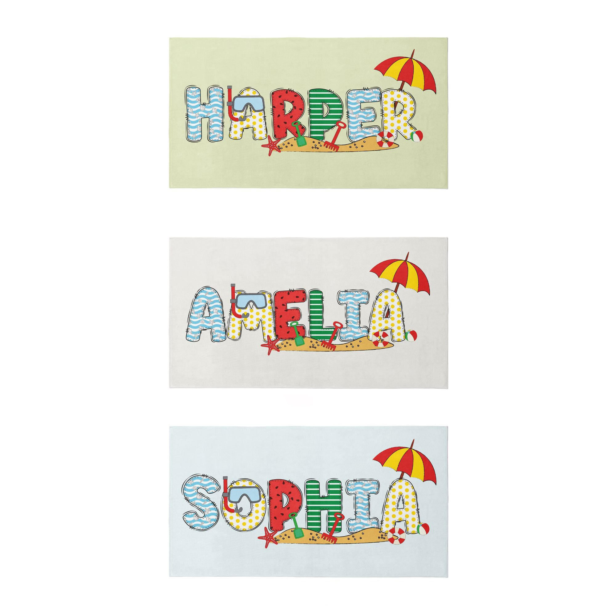 Personalized Lovely Kid Towel for Summer & Beach | CWTowel195