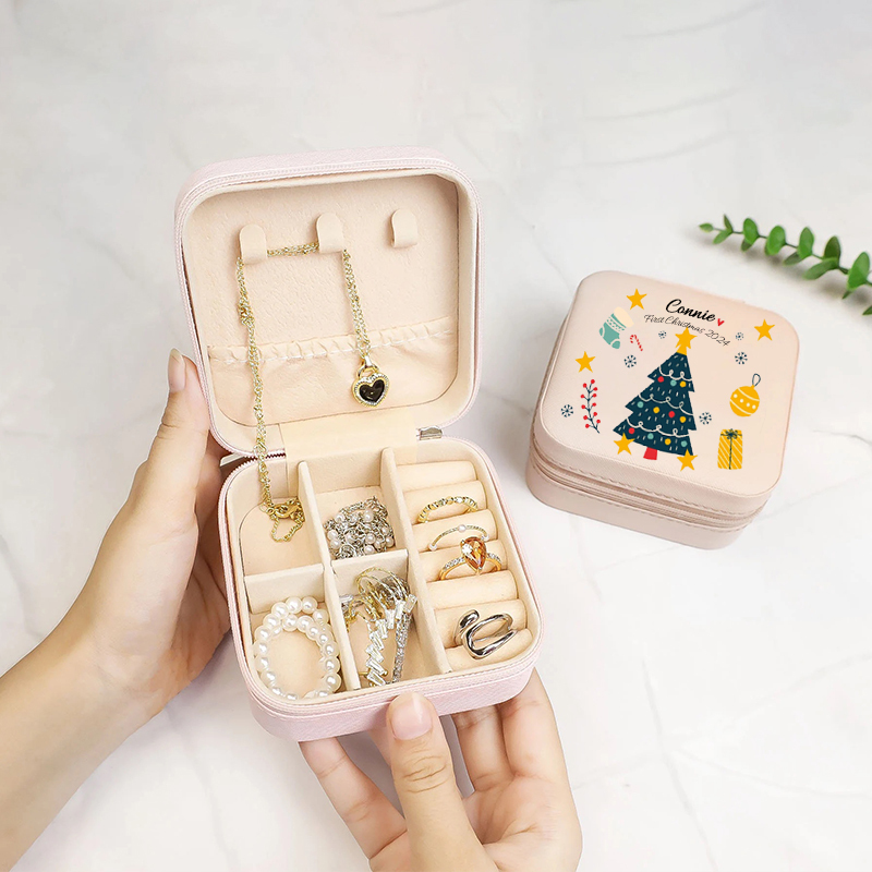 Personalized First Christmas Jewelry Box for Little Girl | MCGift78