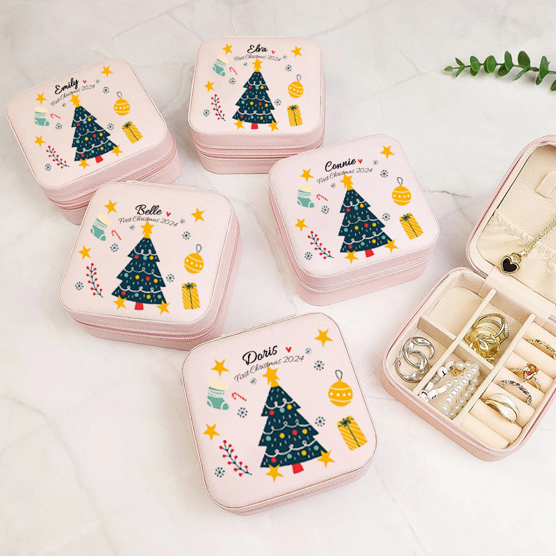 Personalized First Christmas Jewelry Box for Little Girl | MCGift78