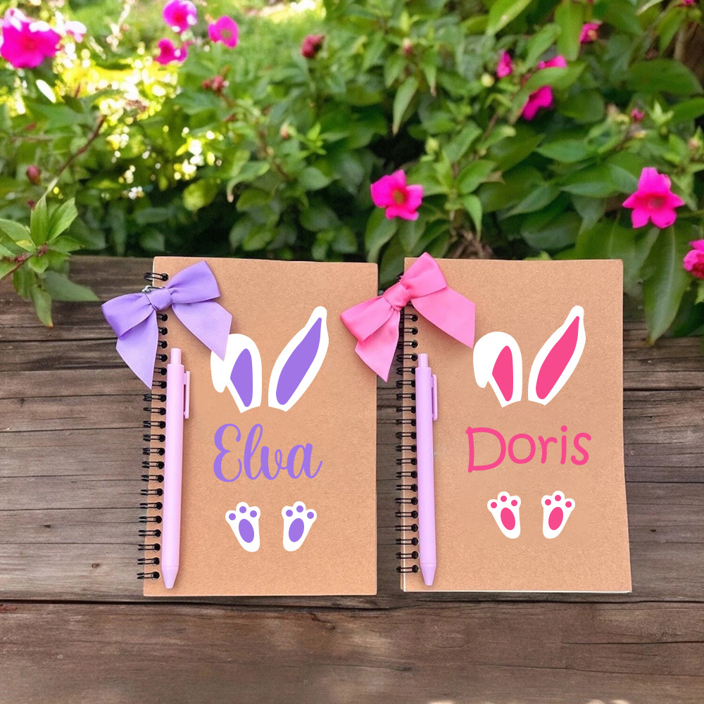 Personalized Easter Bunny Notebook and  Pen Set | CWEaster41