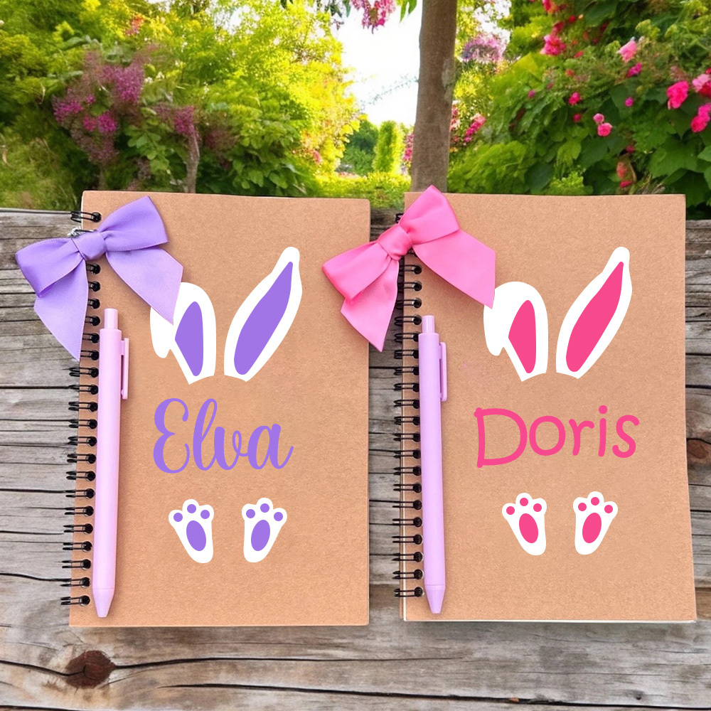 Personalized Easter Bunny Notebook and  Pen Set | CWEaster41