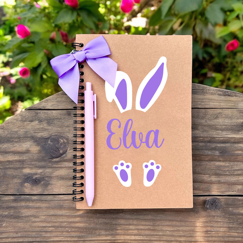 Personalized Easter Bunny Notebook and  Pen Set | CWEaster41