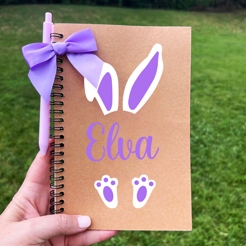 Personalized Easter Bunny Notebook and  Pen Set | CWEaster41