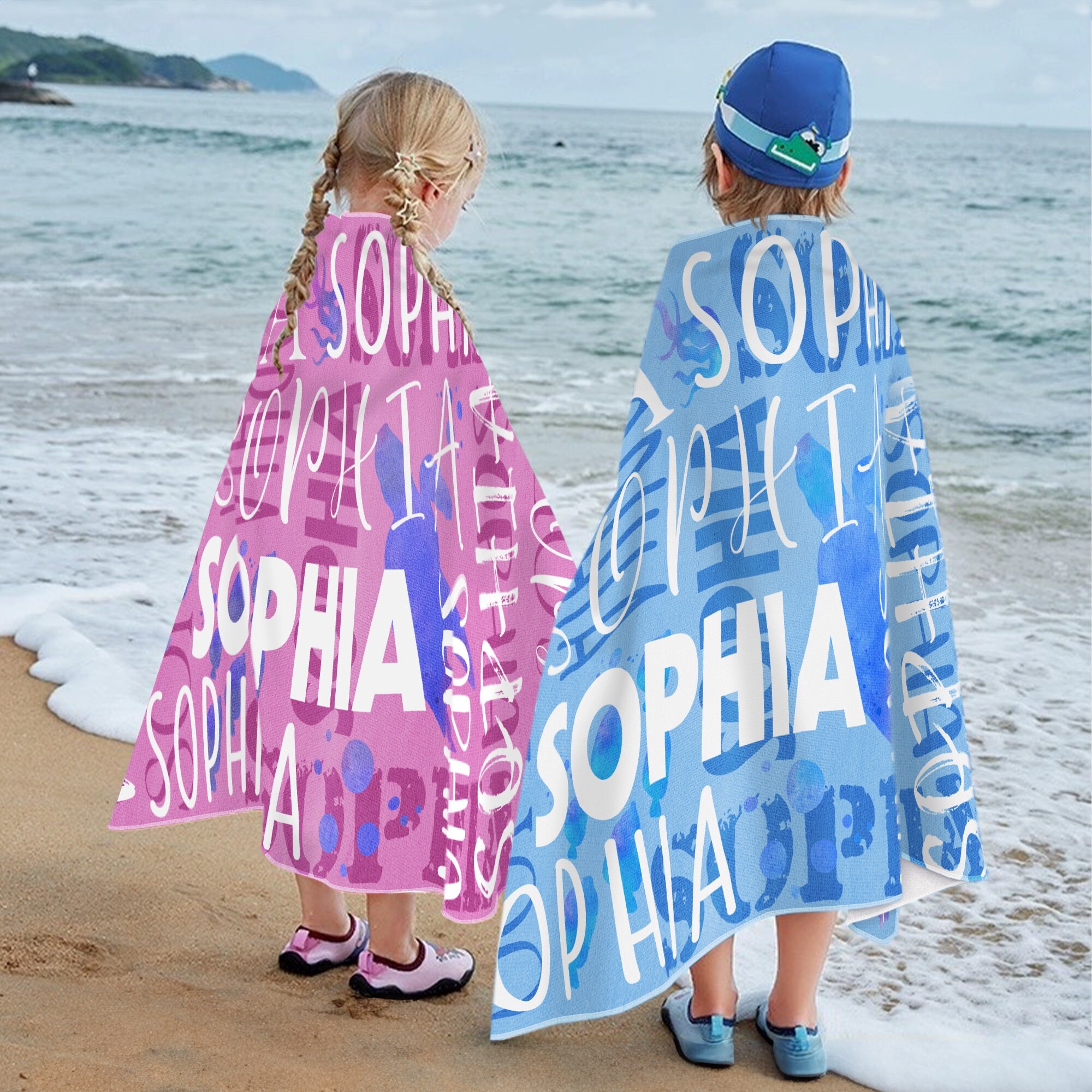Personalized Lovely Kid Towel for Summer & Beach | CWTowel137