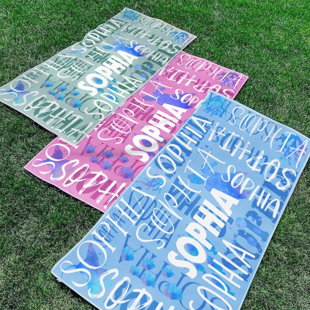 Personalized Lovely Kid Towel for Summer & Beach | CWTowel137