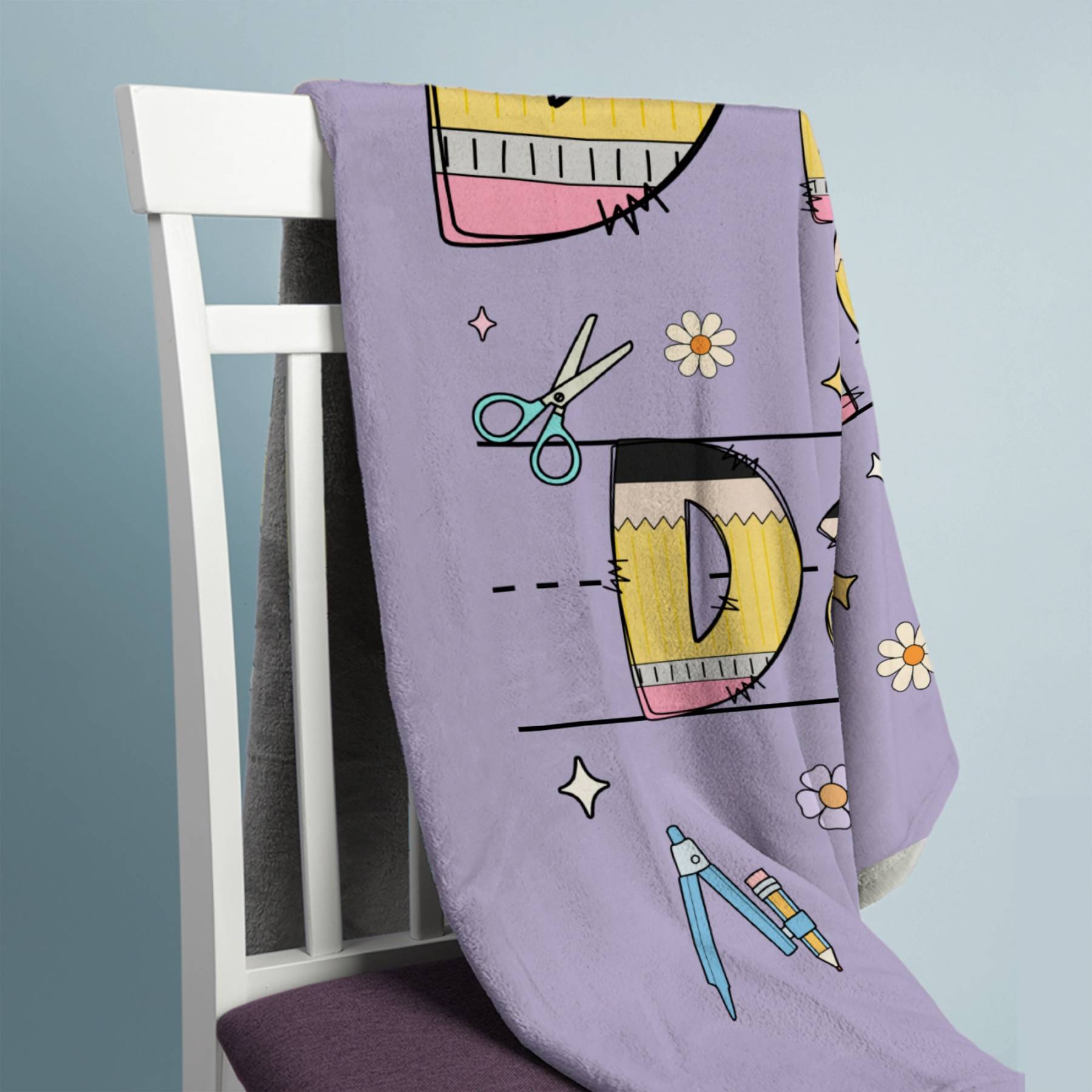 Personalized Lovely Kid Back To School Blanket | BKKid182