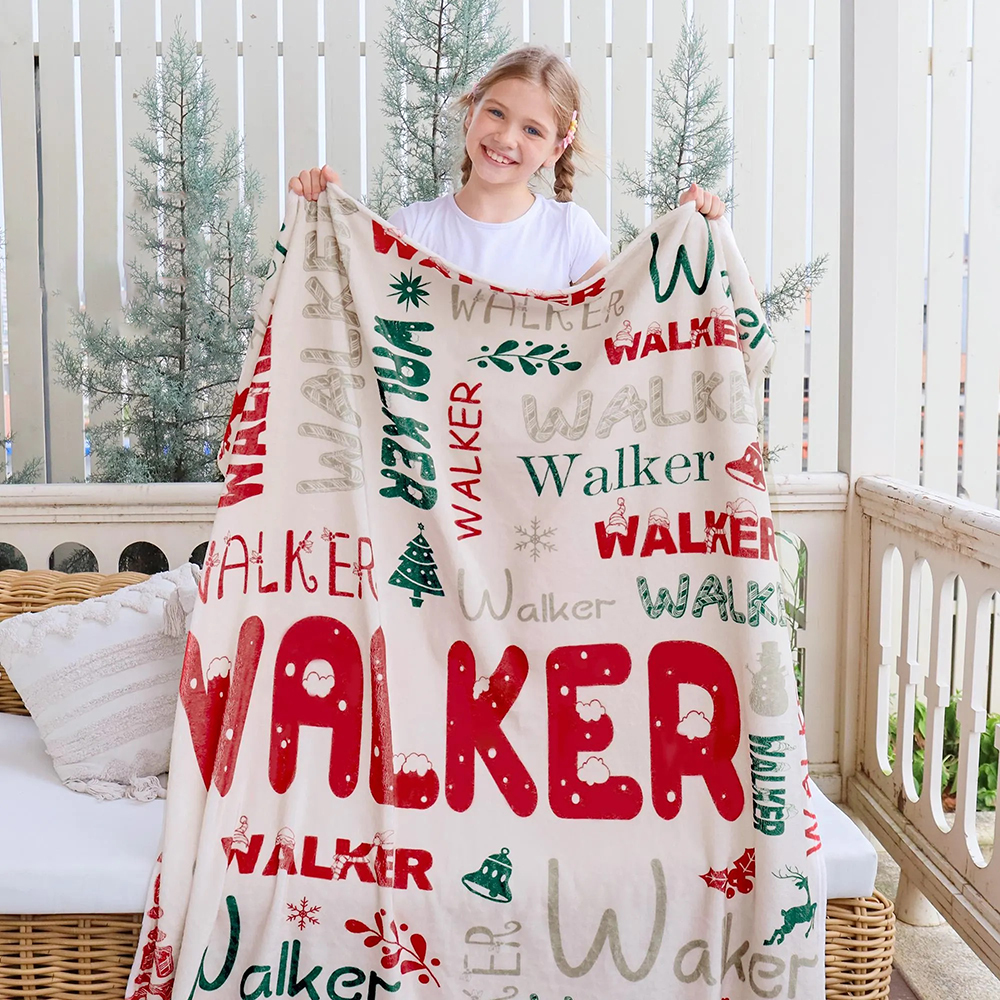 Personalized Merry Christmas Blanket for Comfort & Unique | BKMC17
