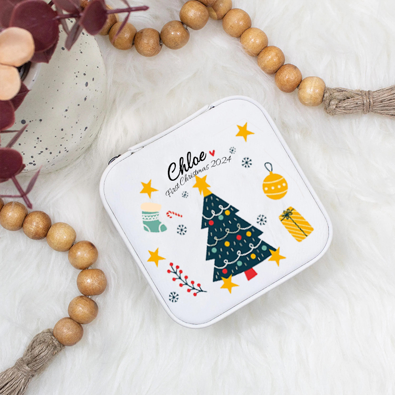 Personalized First Christmas Jewelry Box for Little Girl | MCGift78