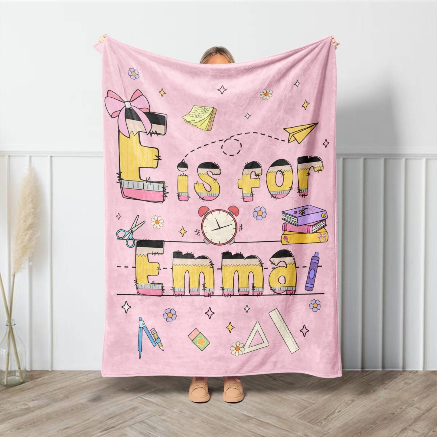 Personalized Lovely Kid Back To School Blanket | BKKid182
