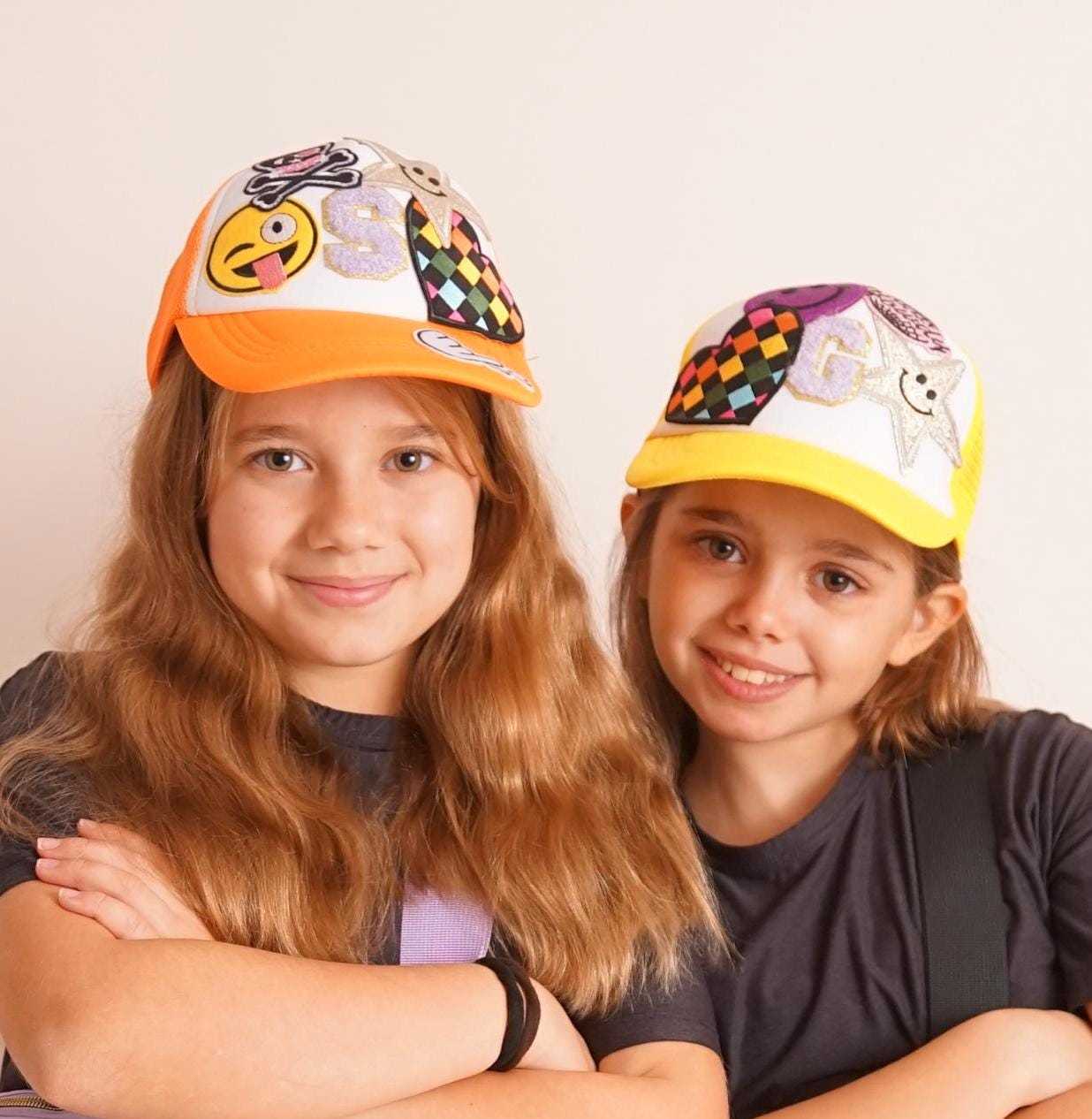 Personalized Kids Chenille Patch Trucker Hat | CWBeach188