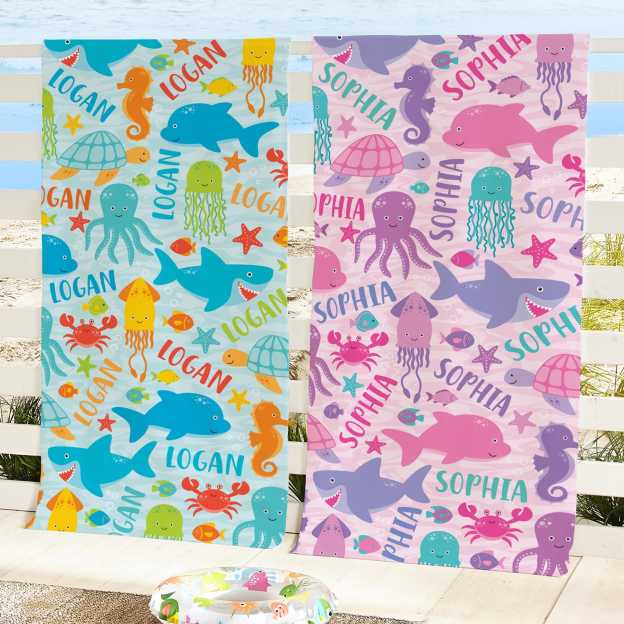 Personalized Lovely Kid Towel for Summer & Beach | CWTowel168