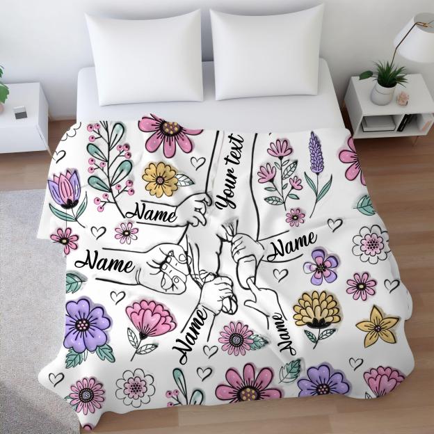 Personalized Family Name Blanket for Comfort & Unique | BKName17