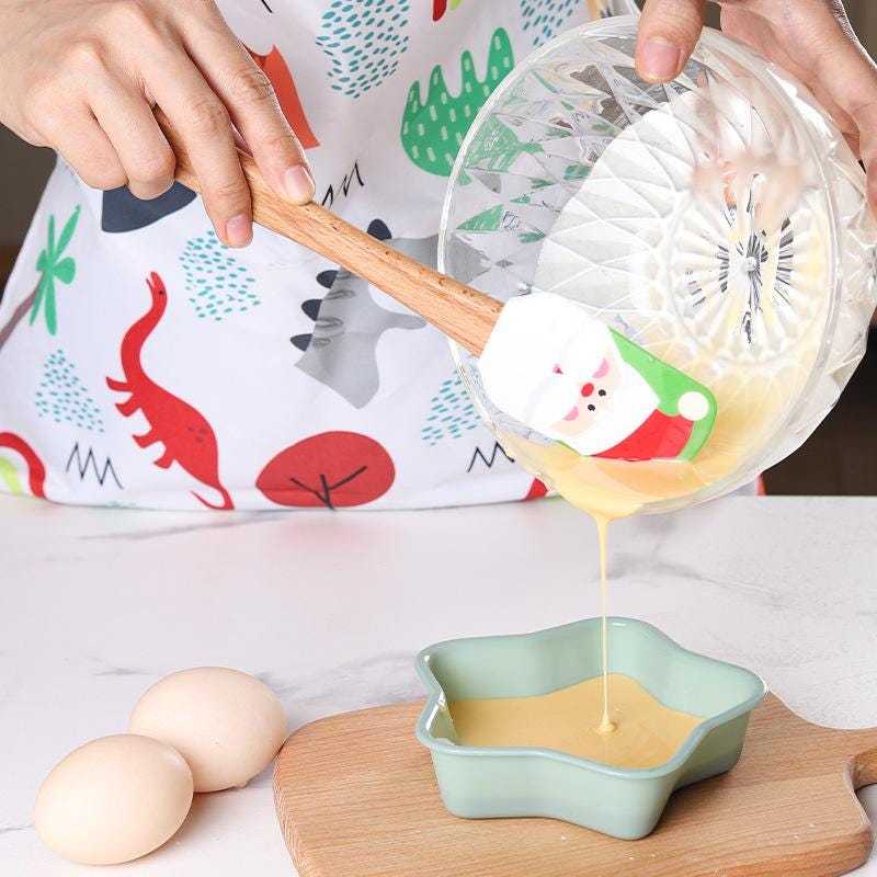 Personalized Christmas Wood Handle Silicone Kitchen Tool | MCGift230