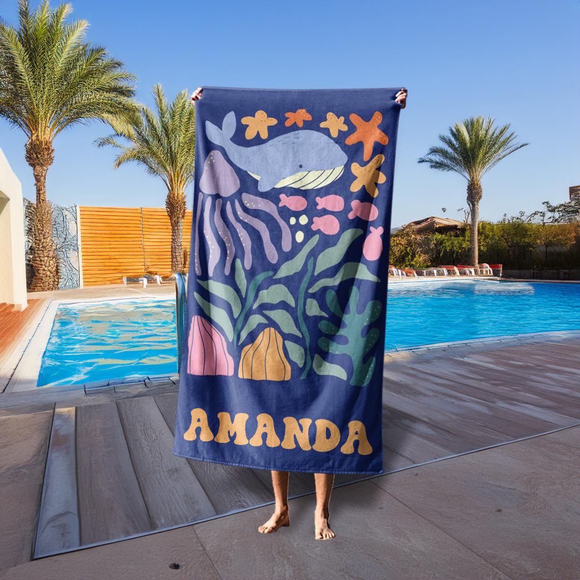 Personalized Lovely Kid Towel for Summer & Beach | CWTowel185
