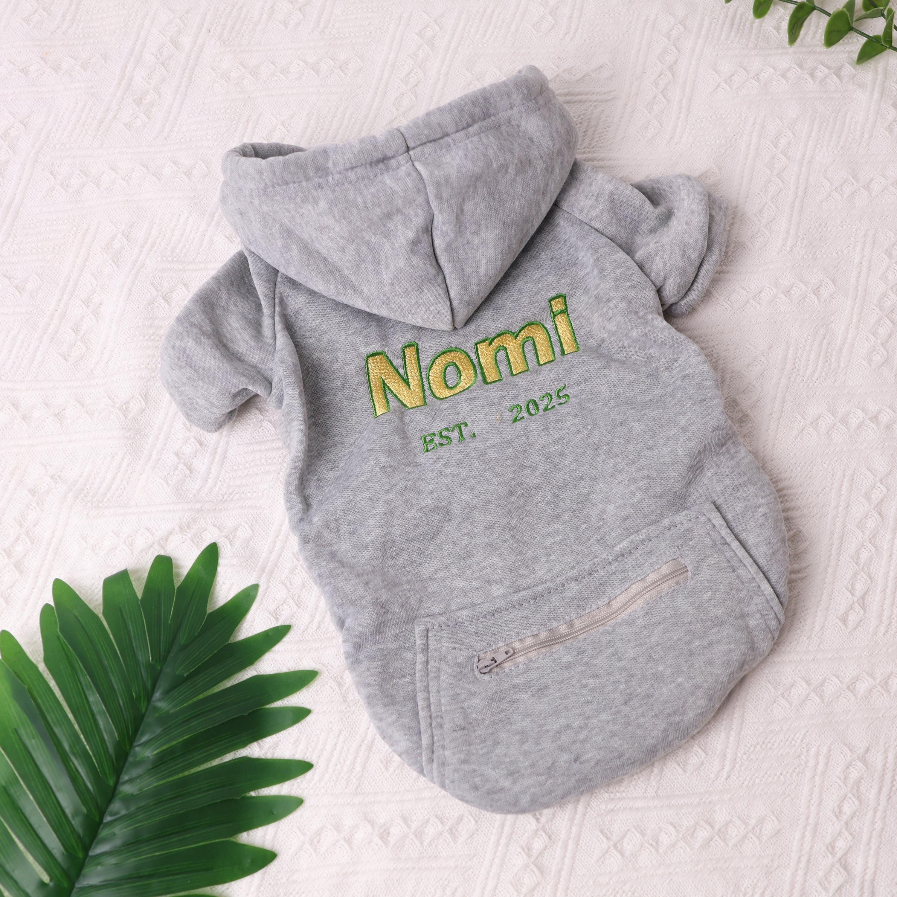 Personalized Embroidered Large Size Puppy Hoodie | BKPet412