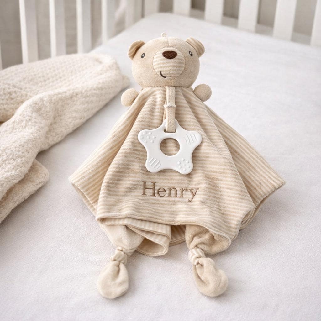 Personalized Baby Embroidery Comforter Sleep Toy | CWToy179