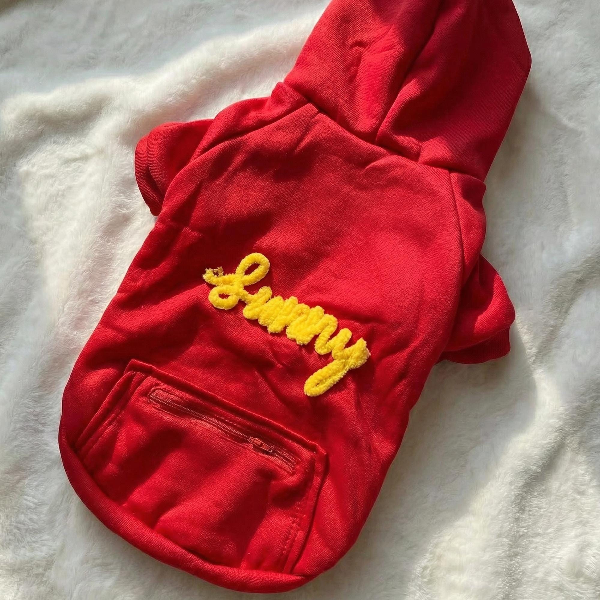 Personalized Warm Large Size Puppy Hoodie for Comfort & Unique | BKPet254