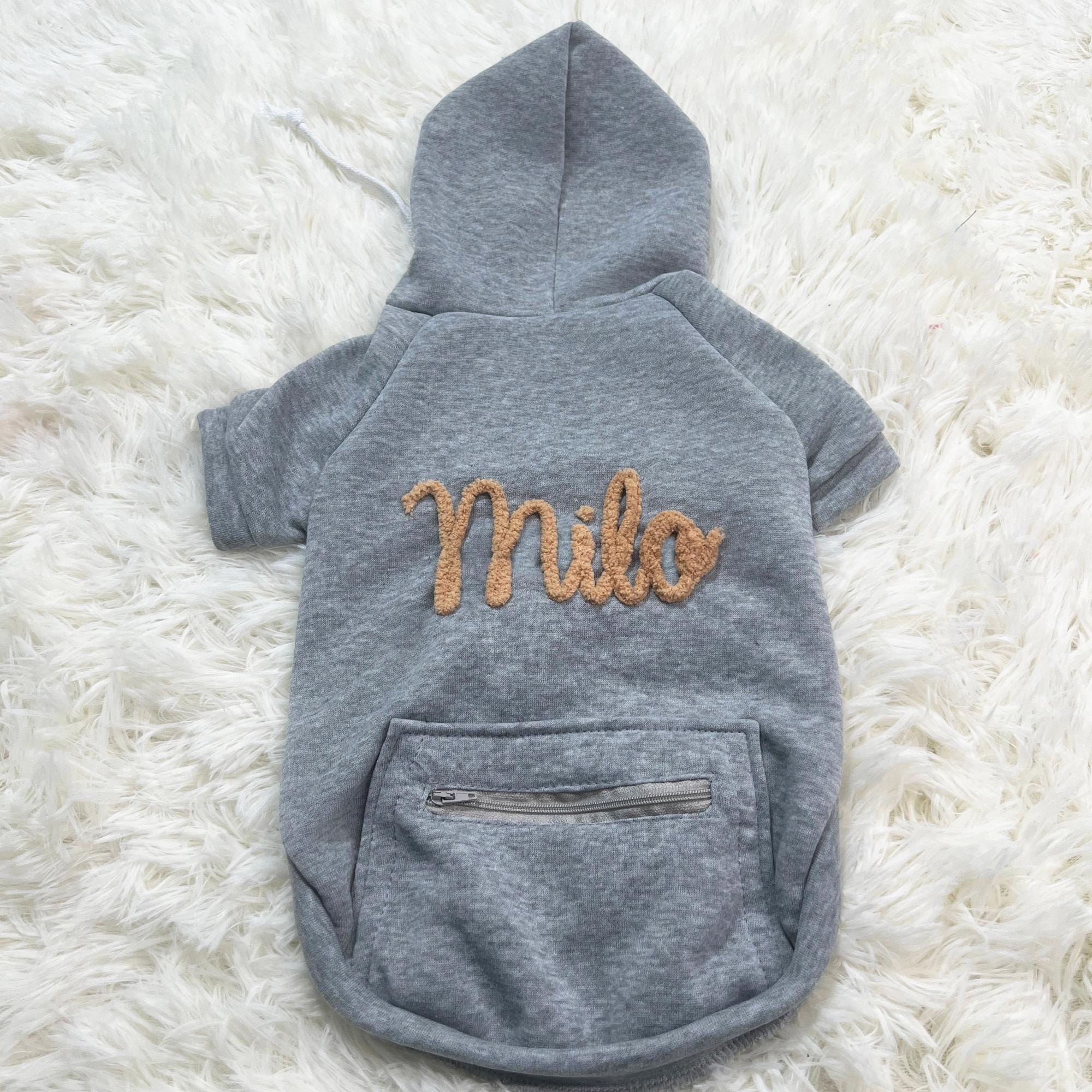 Personalized Warm Large Size Puppy Hoodie for Comfort & Unique | BKPet254