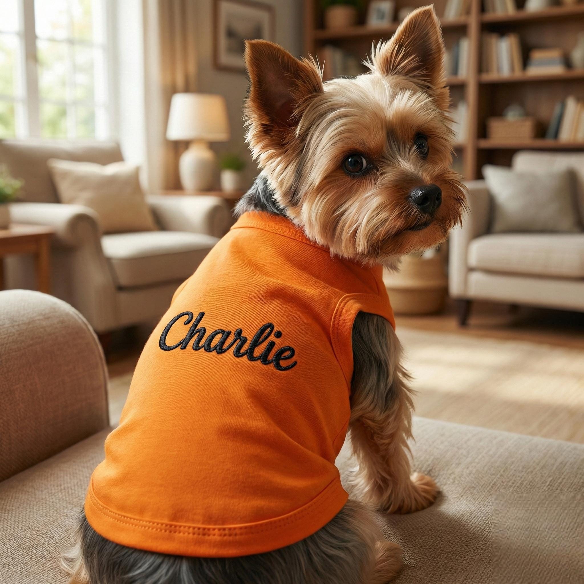 Personalized Embroidery Soft Large Size Pet Shirt | BKPet442