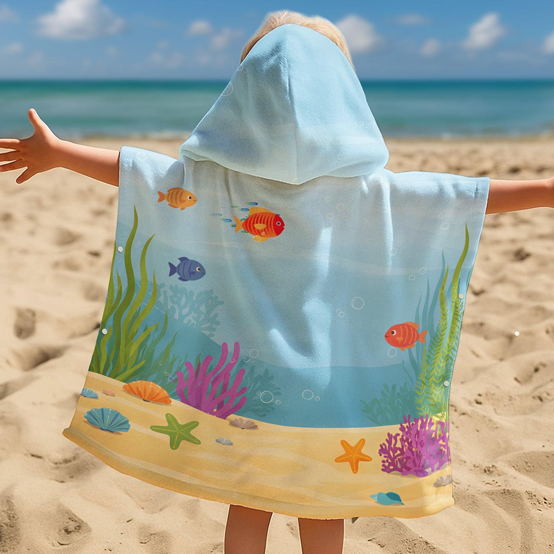 Personalized Hooded Beach Towel for Summer & Beach | CWHTowel46