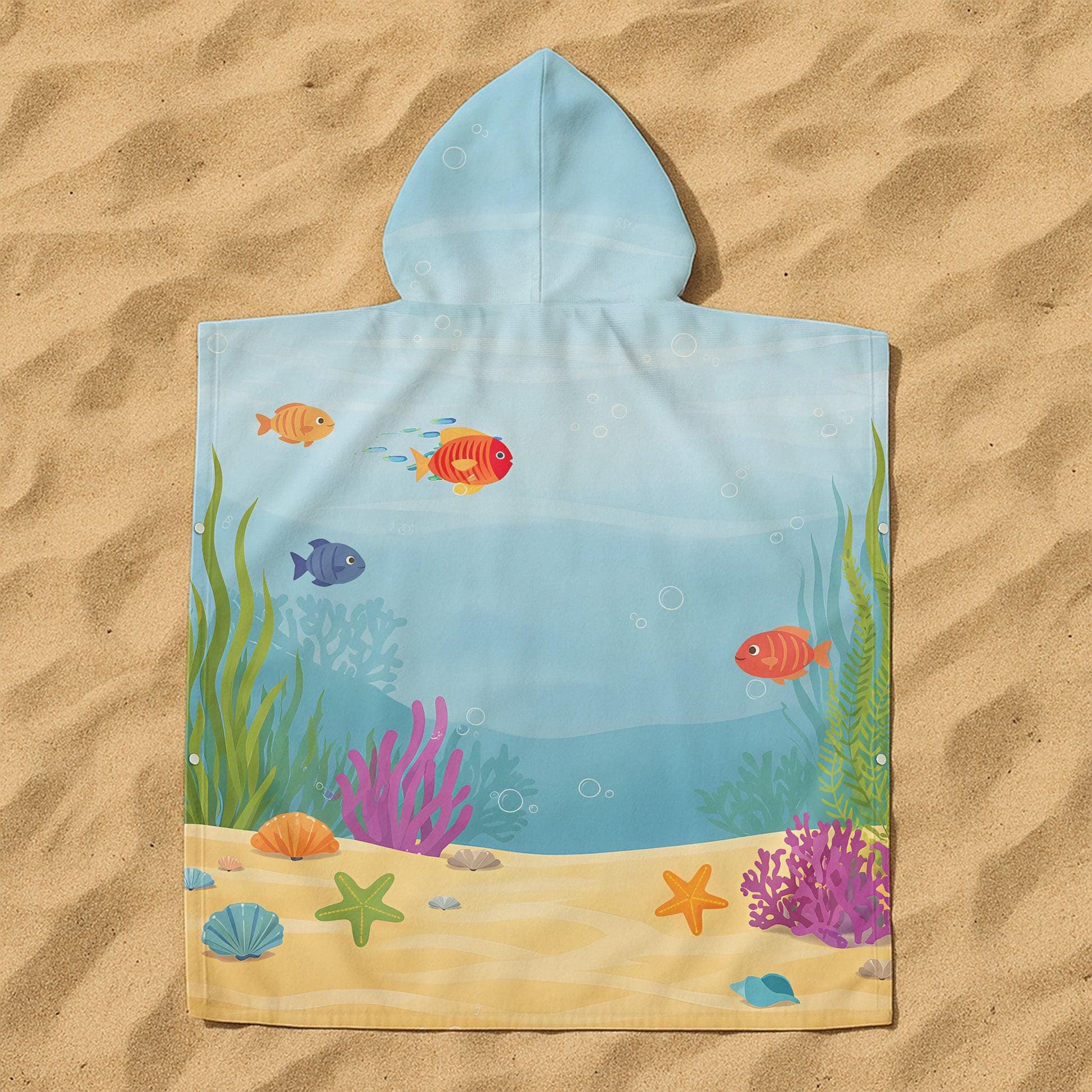 Personalized Hooded Beach Towel for Summer & Beach | CWHTowel46