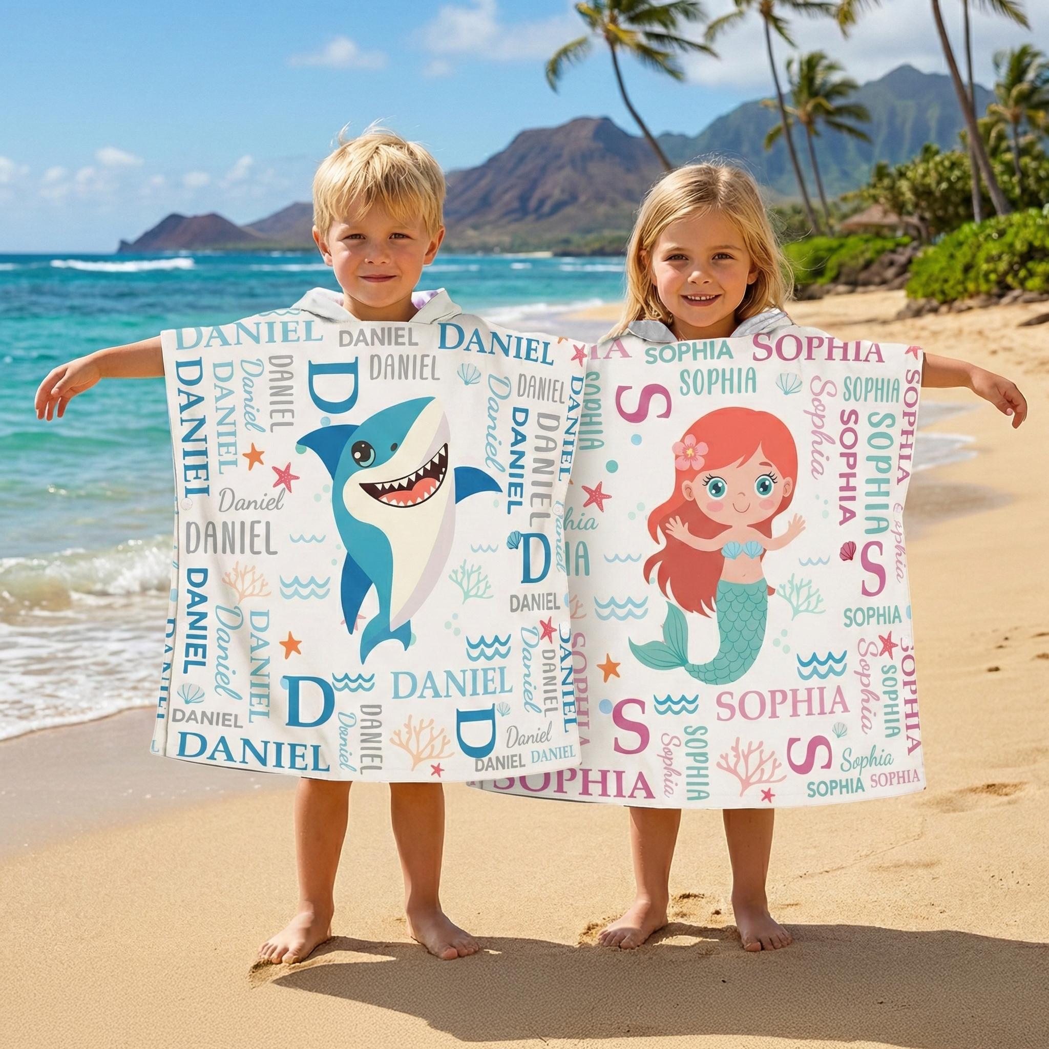Personalized Hooded Beach Towel for Summer & Beach | CWHTowel47