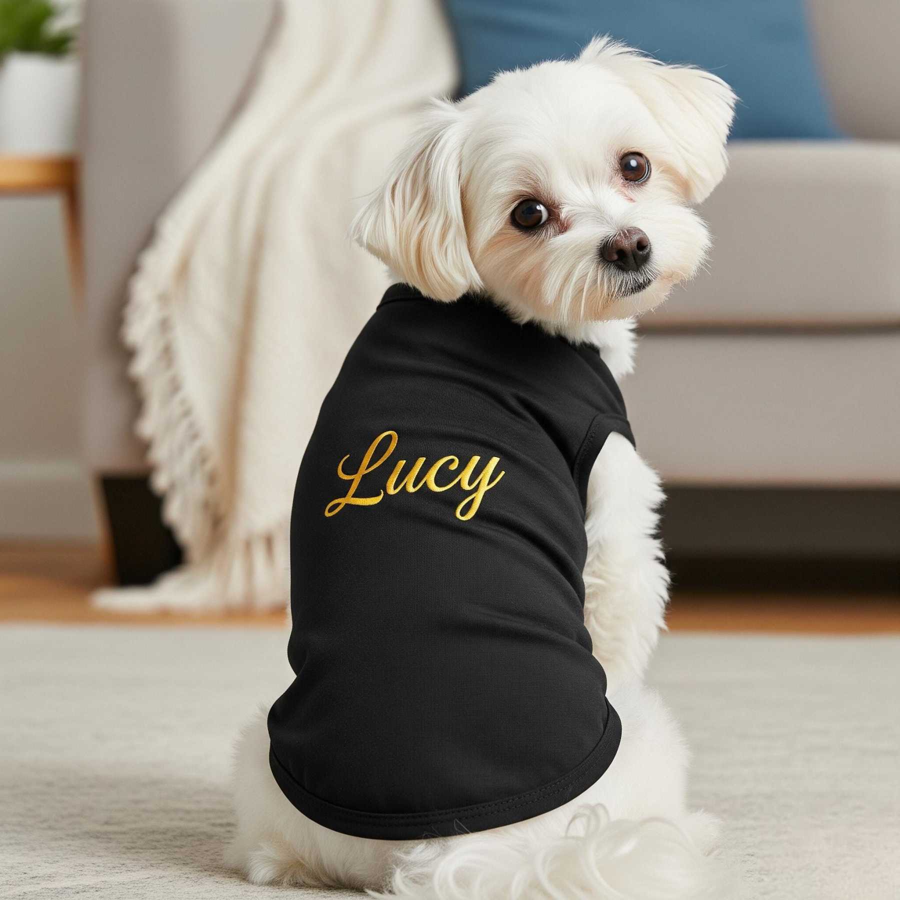 Personalized Embroidery Soft Large Size Pet Shirt | BKPet442