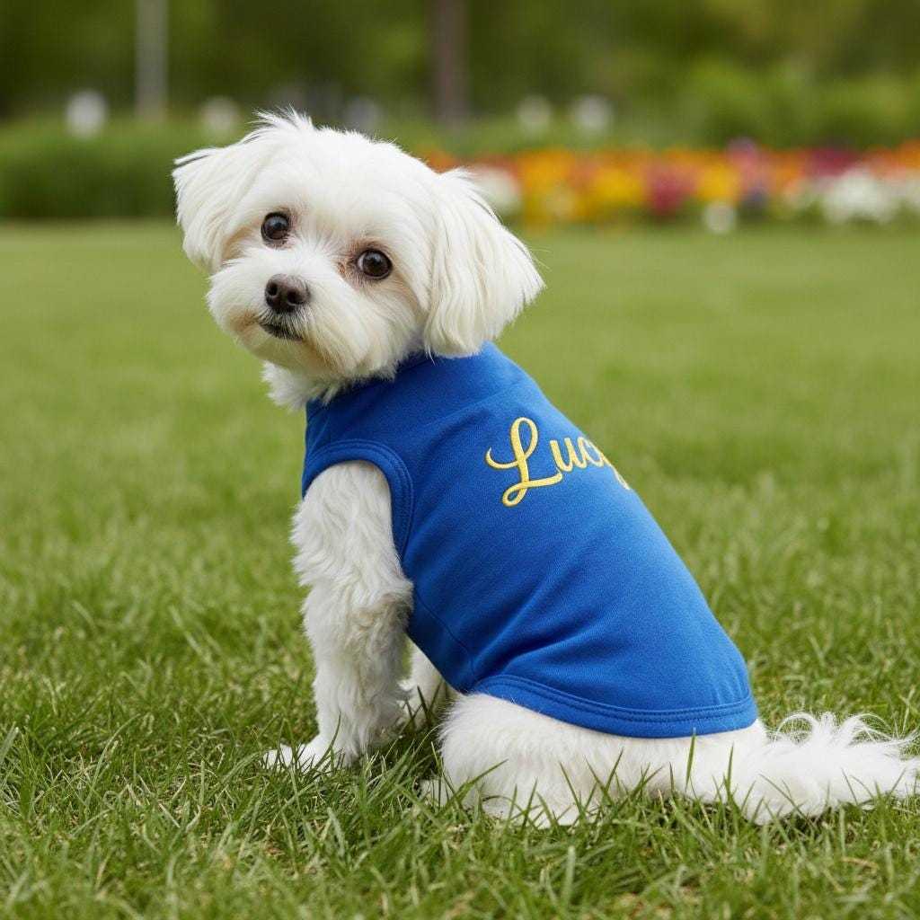 Personalized Embroidery Soft Large Size Pet Shirt | BKPet442