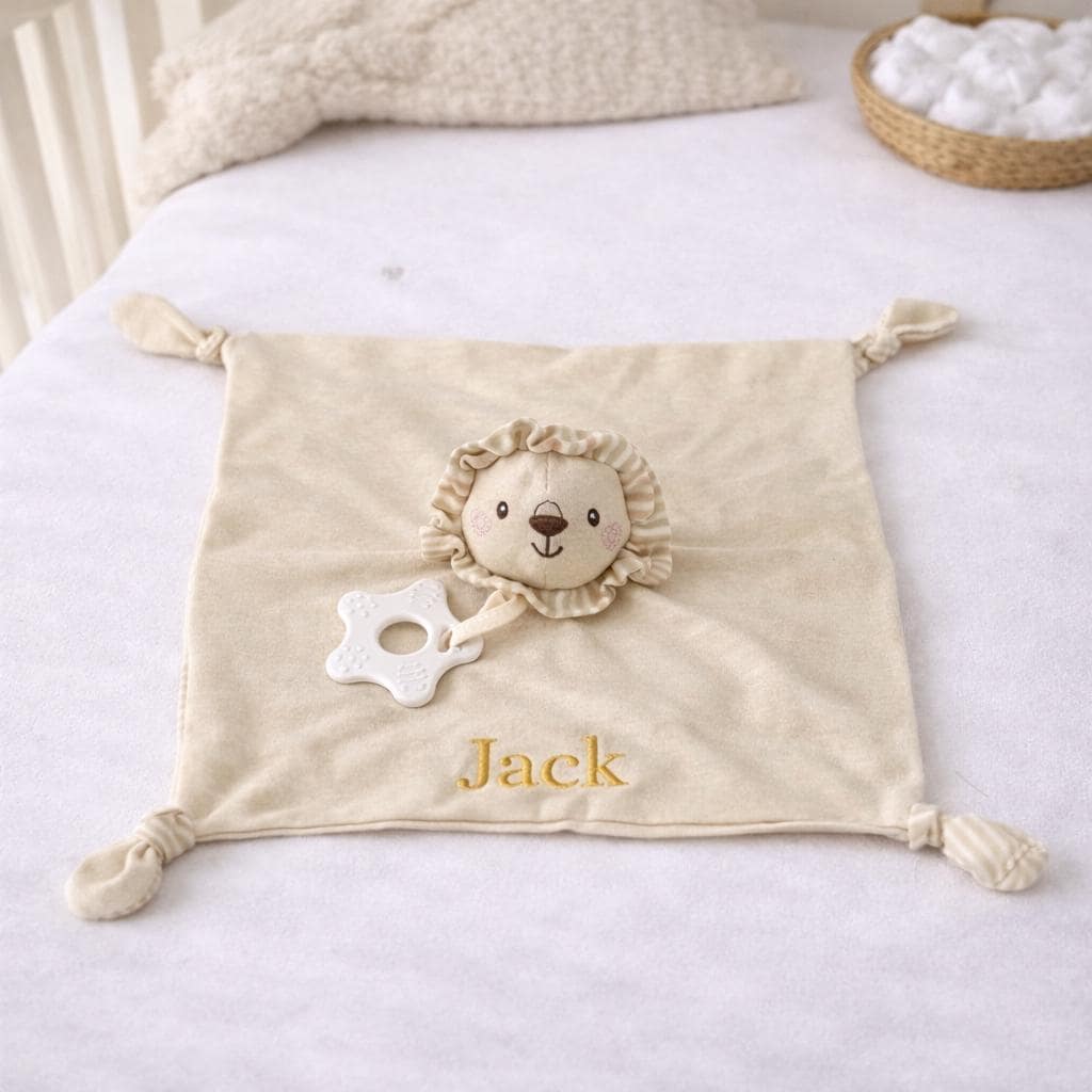 Personalized Baby Embroidery Comforter Sleep Toy | CWToy179