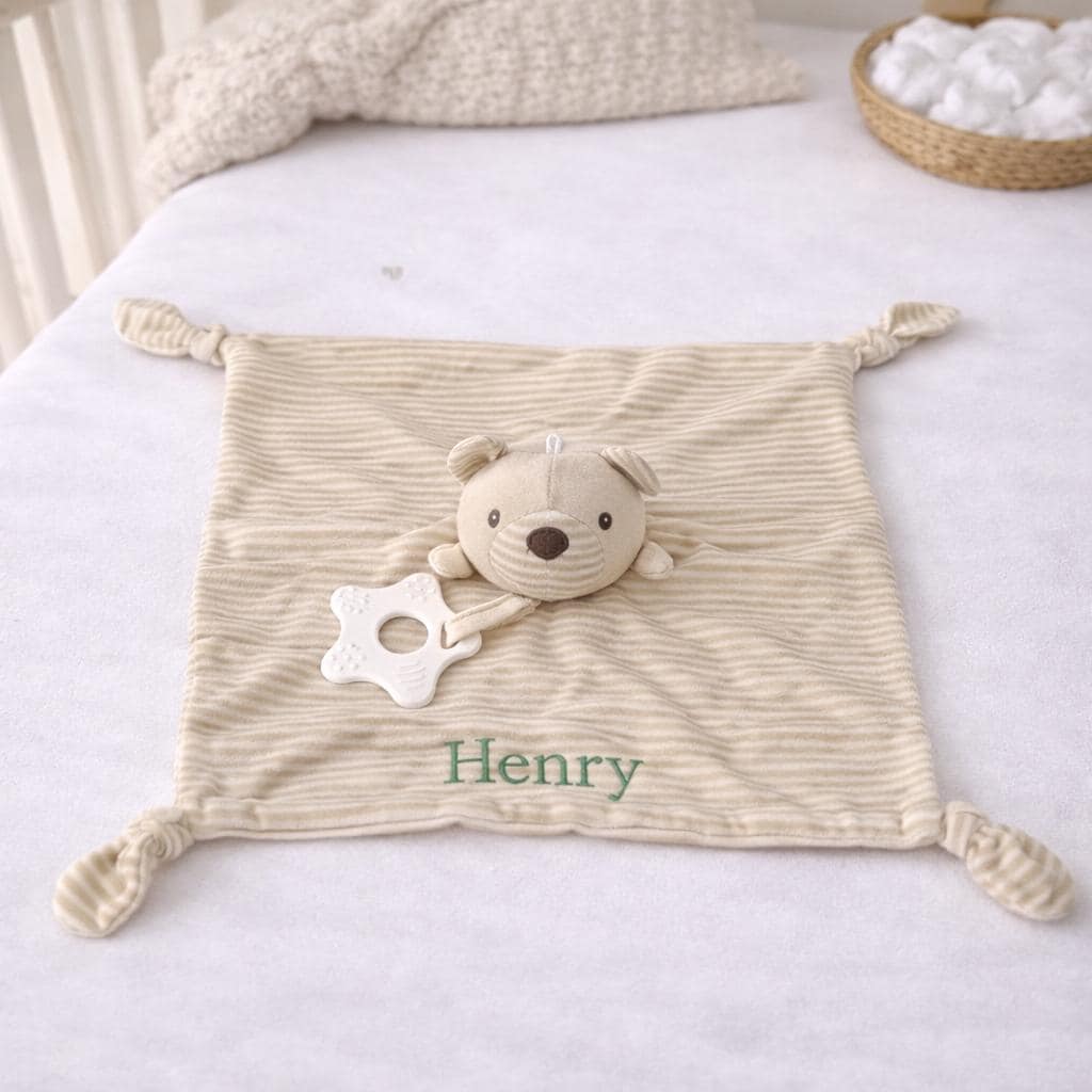 Personalized Baby Embroidery Comforter Sleep Toy | CWToy179
