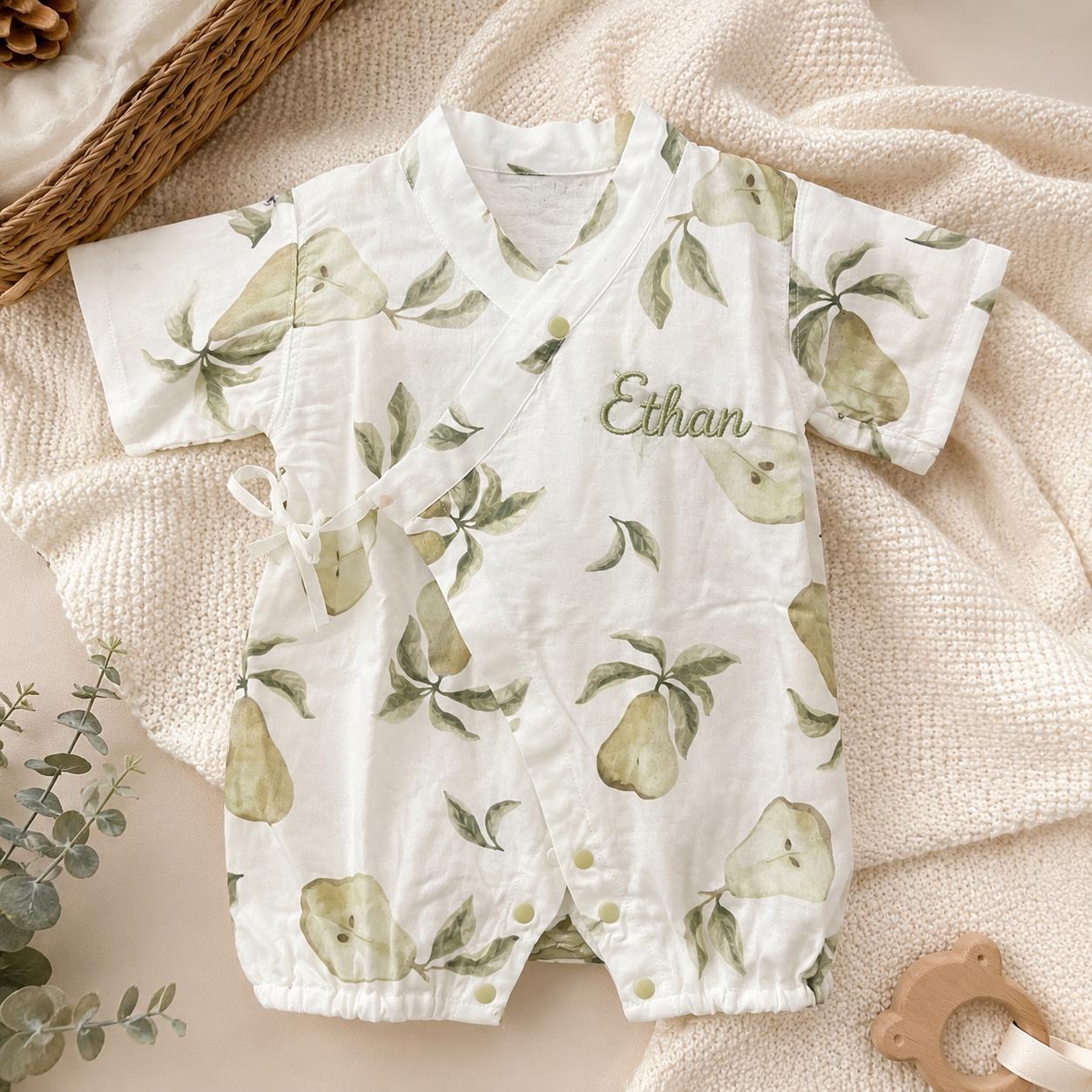 Personalized Baby Kimono Romper | CWBaby510