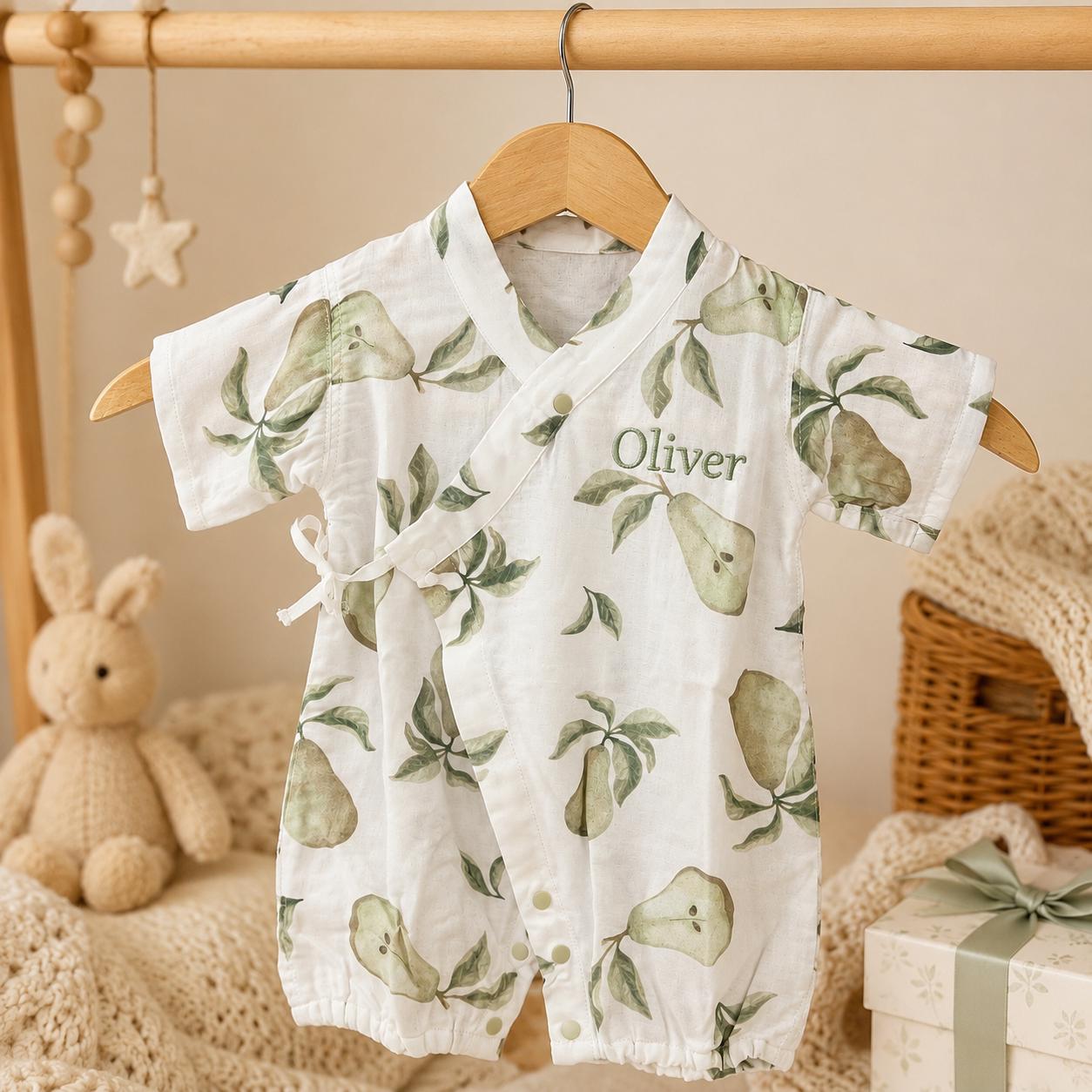 Personalized Baby Kimono Romper | CWBaby510