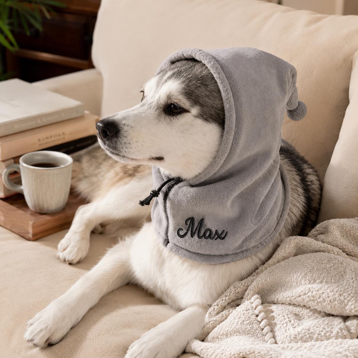 Personalized Embroidered Pet Winter Warm Cozy Fleece Hat | BKPet388