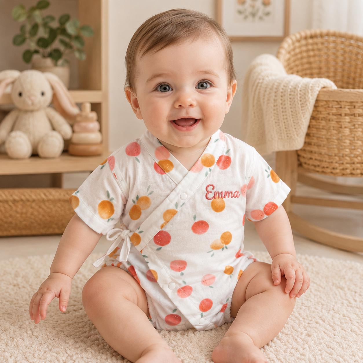 Personalized Baby Kimono Romper | CWBaby510