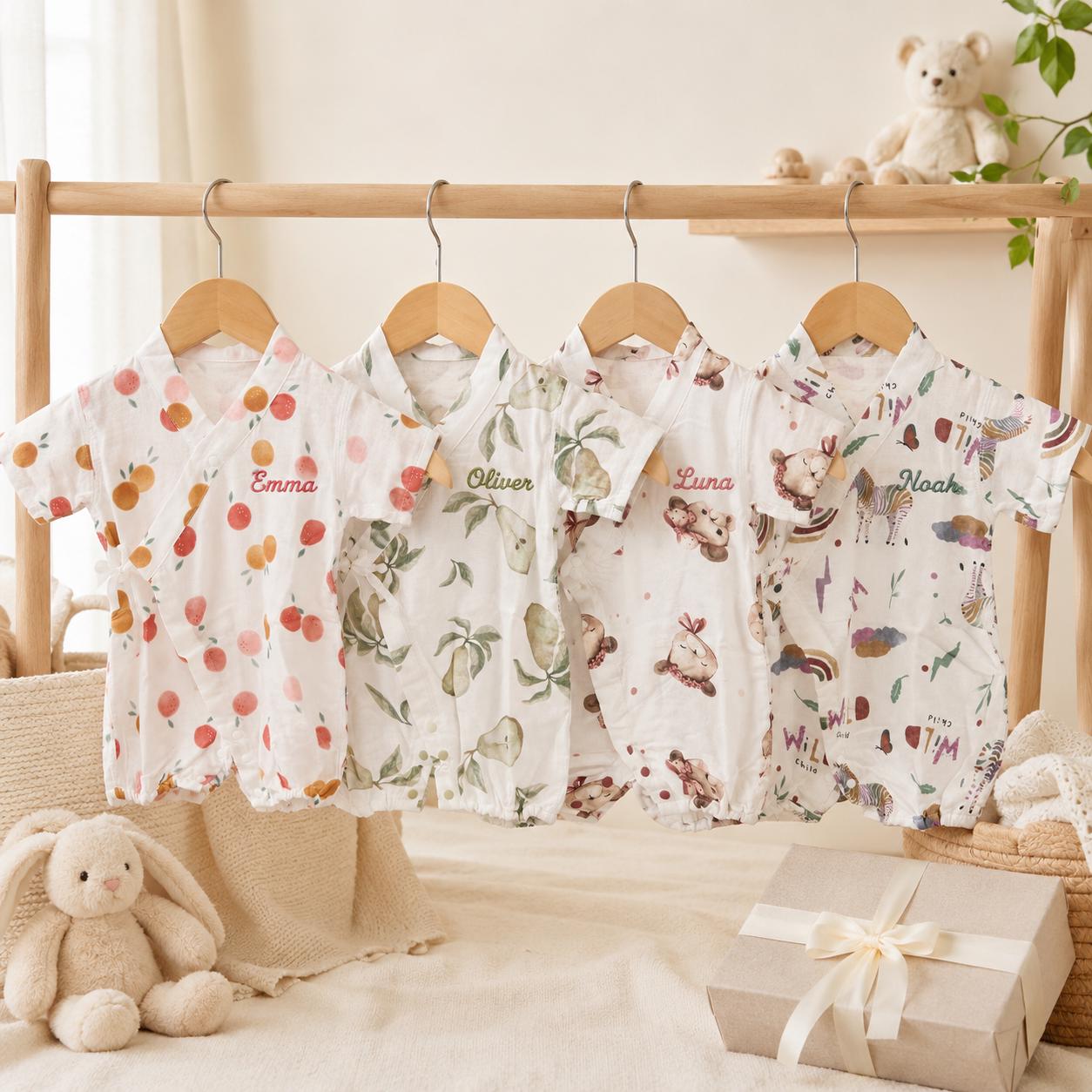 Personalized Baby Kimono Romper | CWBaby510