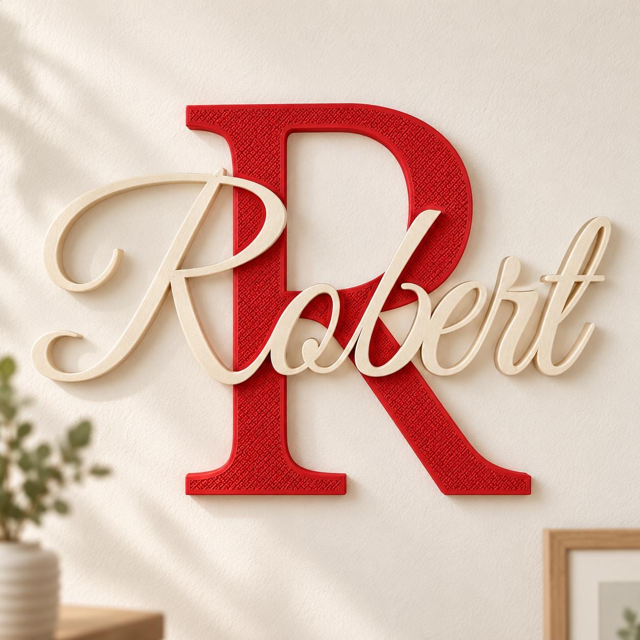 Personalized Monogram Bedroom Door Decoration Name Sign | CWBaby547
