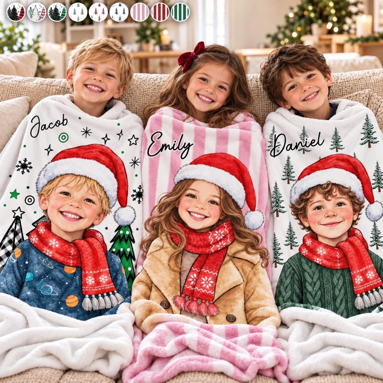 Personalized Merry Christmas Blanket for Comfort & Unique | BKMC37