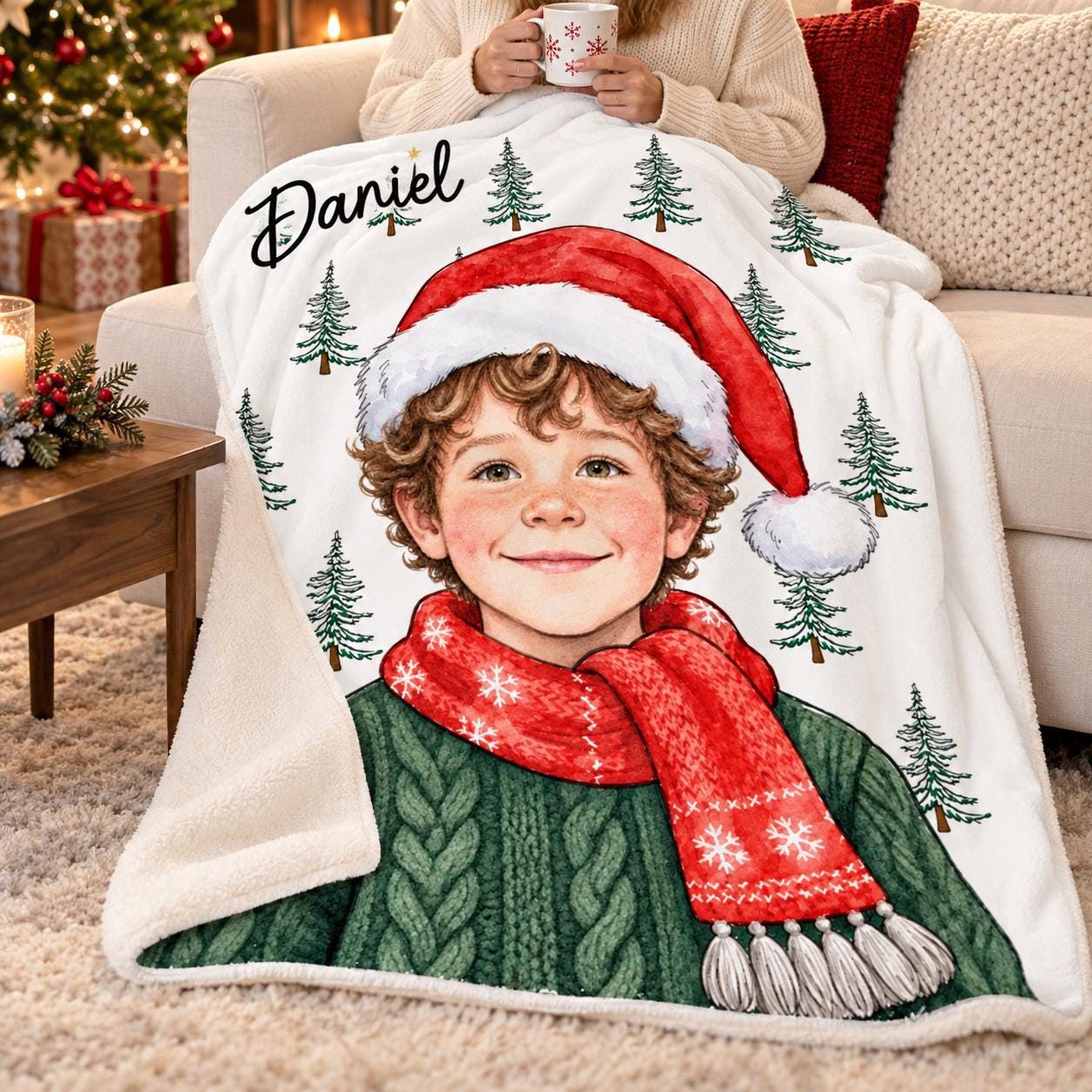 Personalized Merry Christmas Blanket for Comfort & Unique | BKMC37