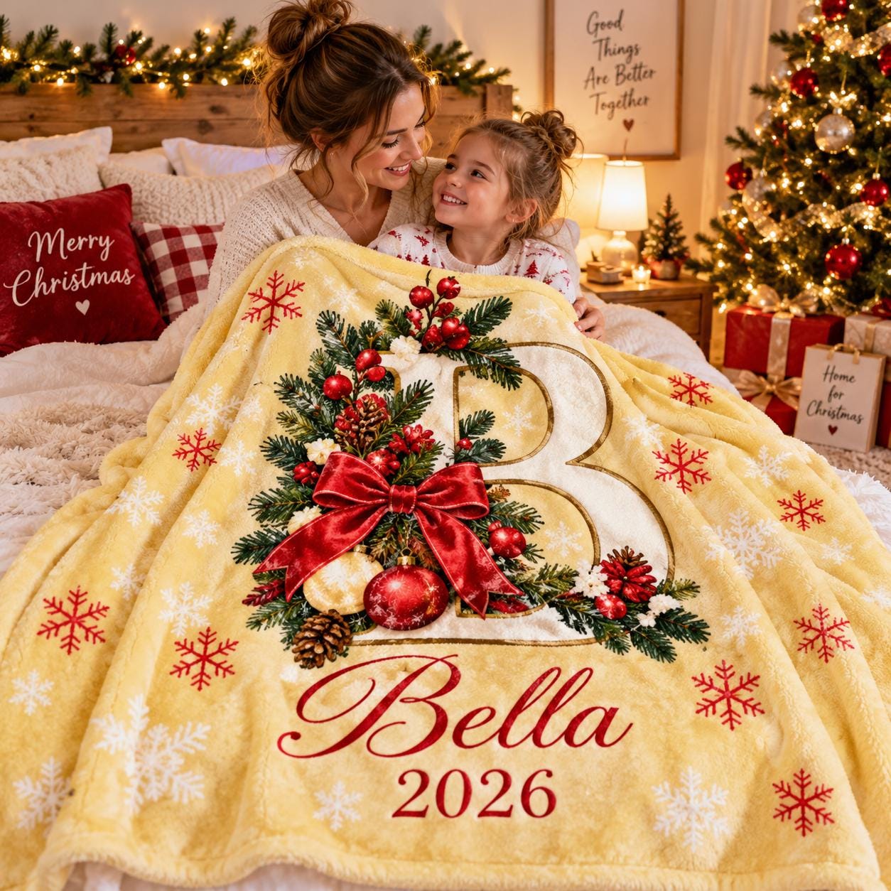 Personalized Merry Christmas Blanket for Comfort & Unique | BKMC38
