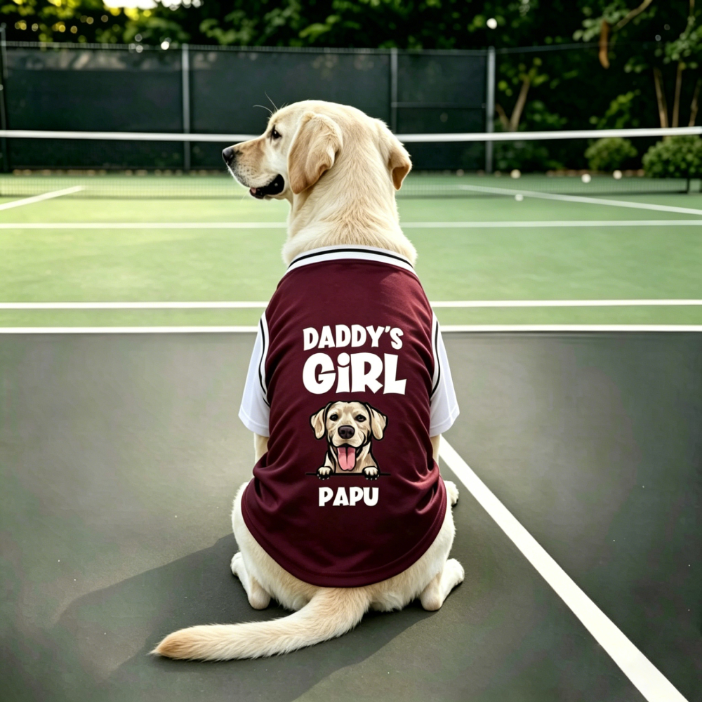 Personalized Big Dog Fun Portrait Fake Two-Piece Jersey Shirt | MNCloth230