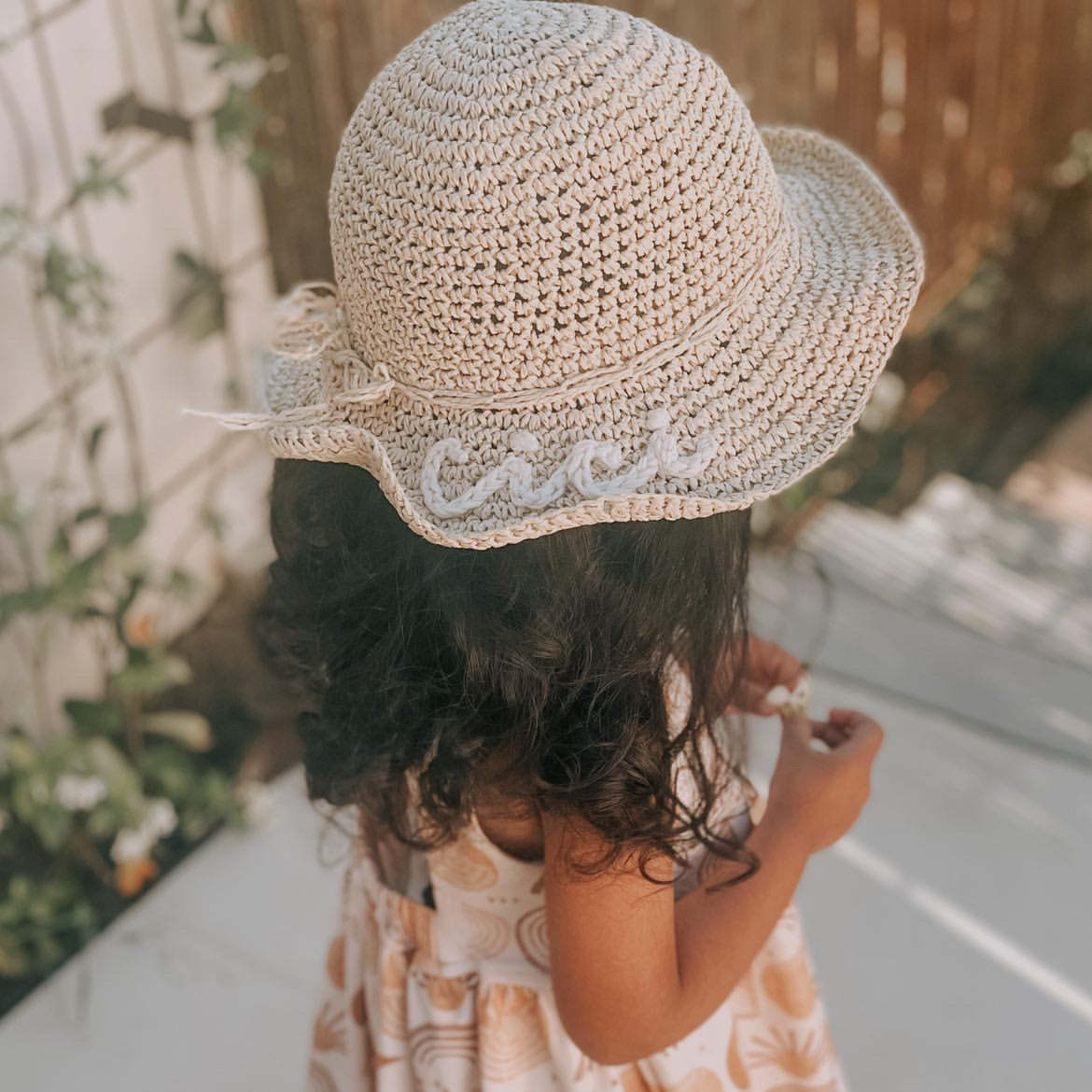 Personalized Embroidered Straw Floppy Hat for Comfort & Unique | CWBeach160
