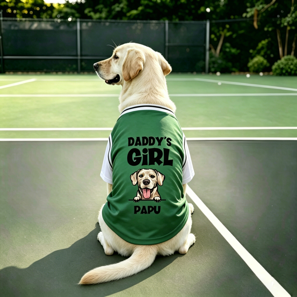 Personalized Big Dog Fun Portrait Fake Two-Piece Jersey Shirt | MNCloth230