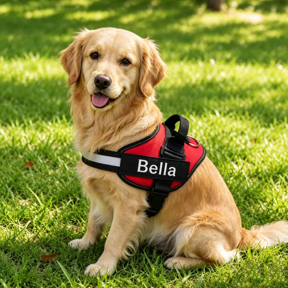 Personalized Explosion-Proof Reflective Dog Harness | MNAccs110