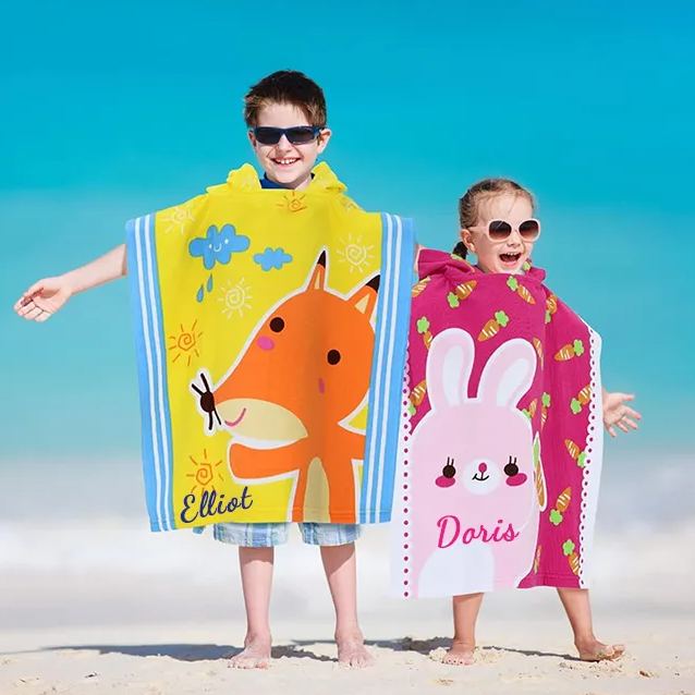 Personalized Hooded Beach Towel for Summer & Beach | CWBeach82