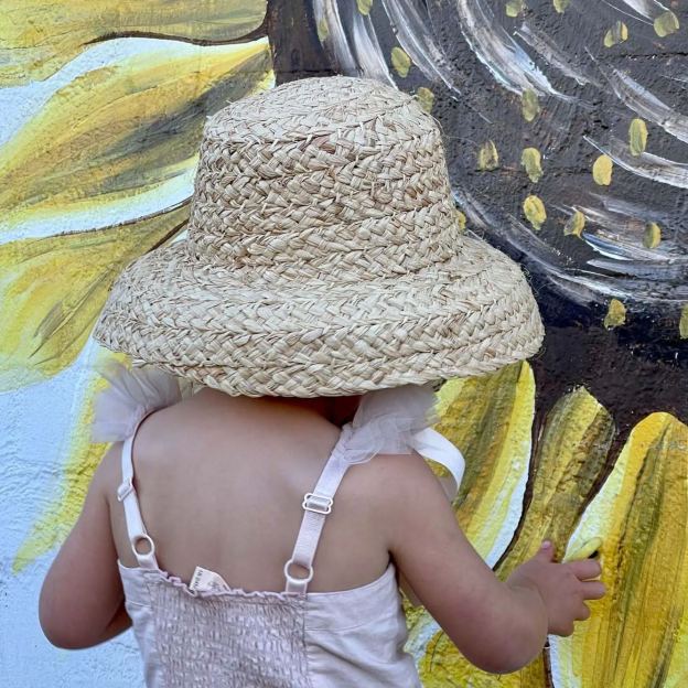 Personalized Summer Leather Patch Straw Hat for Comfort & Unique | CWBeach85